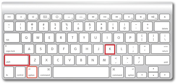 Keyboard Shortcut For Degree Symbol Mac